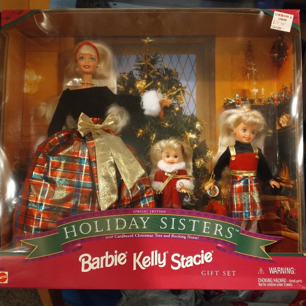1998 Mattel Holiday Sisters Christmas Set